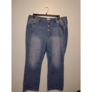 Forever 21 Size 18 Plus Button Fly Bootcut Jeans